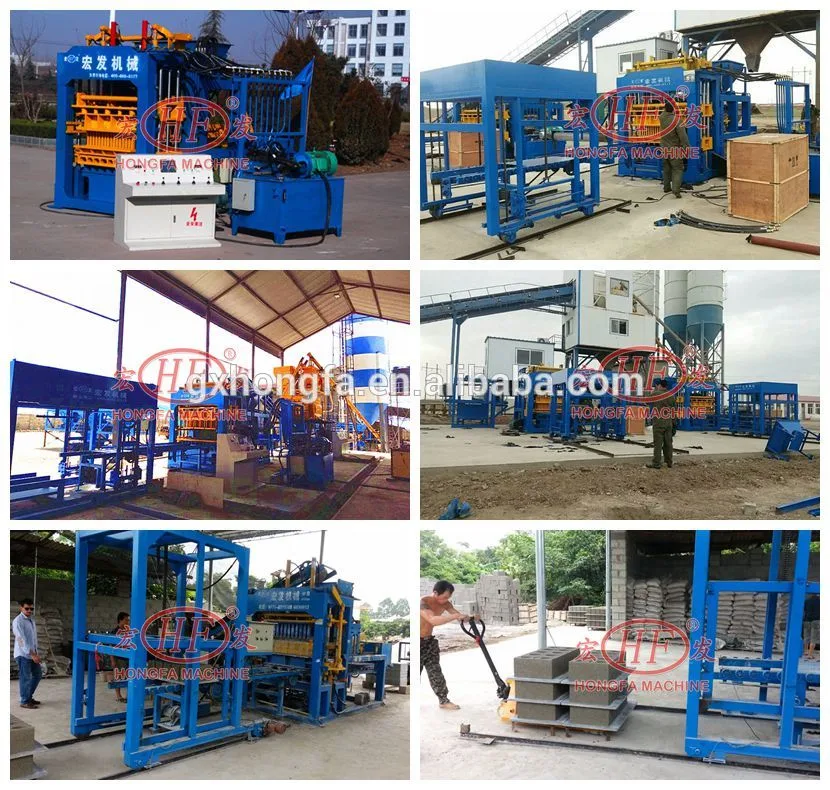 Hongfa Qt4-15s Brick Mould Construction Machines Paving Block Machine Mixer Machine Maquina Bloquera