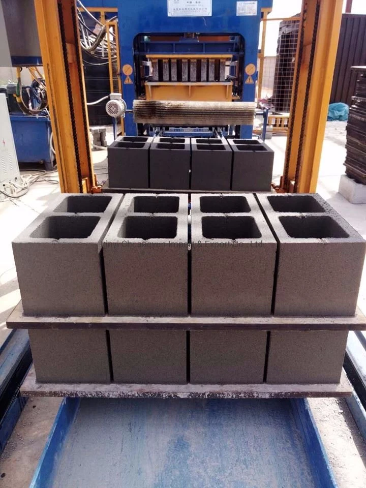 Qt4-15 Fully Automatic Brick Machine Hydraulic Concrete Cement Cinder Block Machine