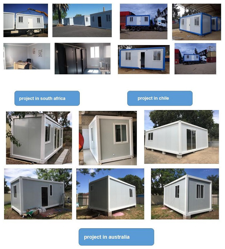 Zimbabwe Small Prefab Tiny Houses 40 FT Container Home