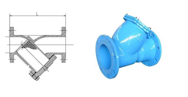 Y Type Strainer with Screen Ductile Iron Body with New Technology