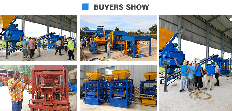 Mobile Concrete Hollow Block Molding Machine, Diesel Engine Brick Machine