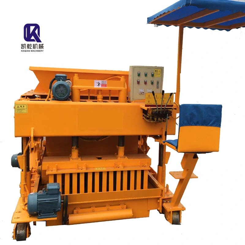 Qtm6-24 Ground Hand Operation Hollow Block Forming Machine Moving Hollow Block Machine