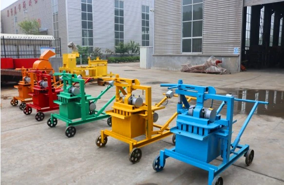 Small Block Machine Diesel Engine Mobile Hollow Block Machine