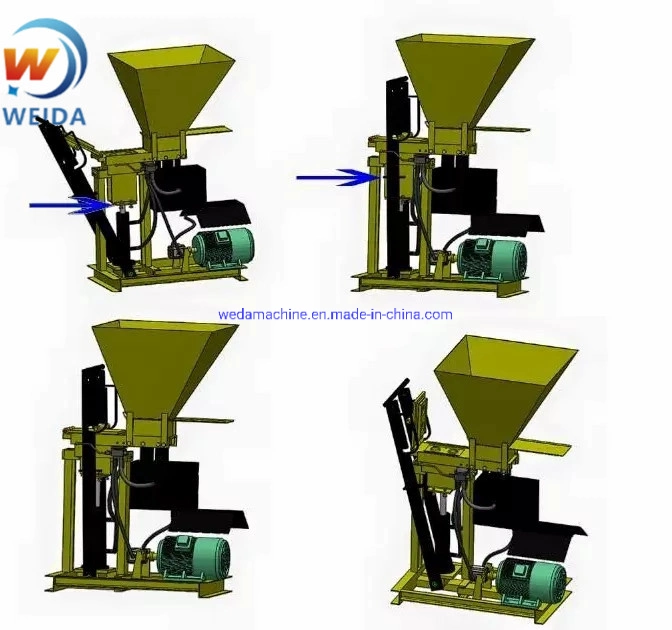 Ecological Hydraulic Brick Machine Hby2-25 Vibrator / Interlocking Clay Brick Machine Bricks Manufacturer Machine
