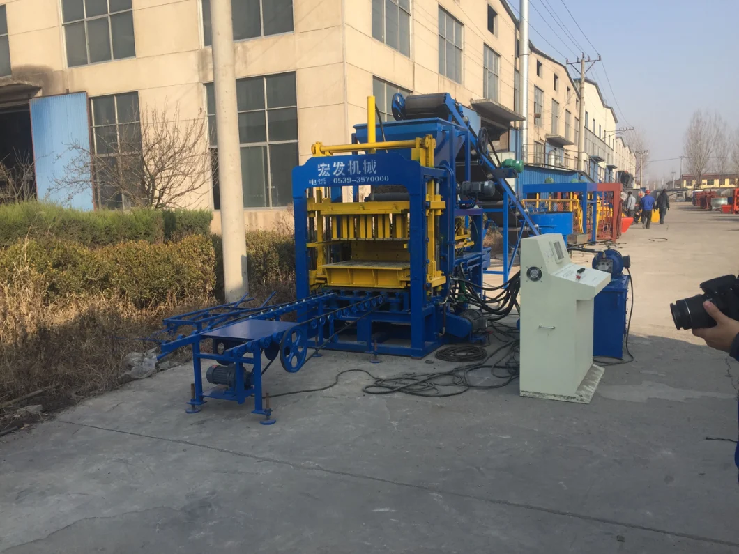 Hongfa Qt4-15s Brick Mould Construction Machines Paving Block Machine Mixer Machine Maquina Bloquera