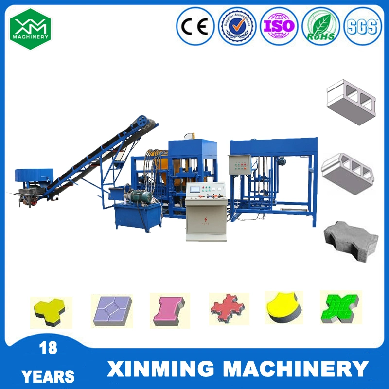 Hot Sale Qt4-18 Automatic Cement Hollow/Solid Brick Making Machine Paver Block Making Machine