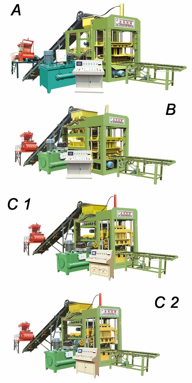 Qt6-15 Automatic Hollow Block Making Machine for Brick and Block Plant