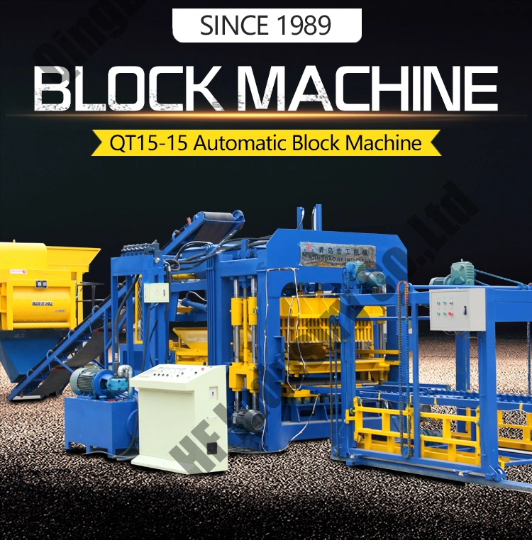 Qt15-15 Concrete Block Making Machine Price List in Nigeria Building Block Machine