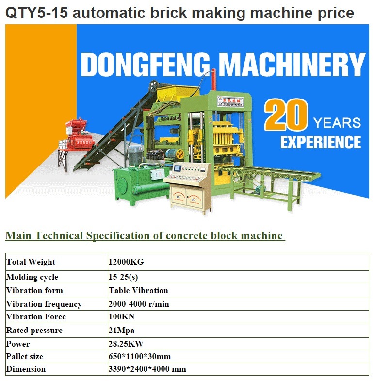 Automatic Hydraulic Construction Block Moulding Machine, Concrete Hollow Block Machine