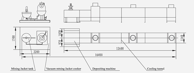 Toffee Depositing Machine / Candy Machine / Making Machine