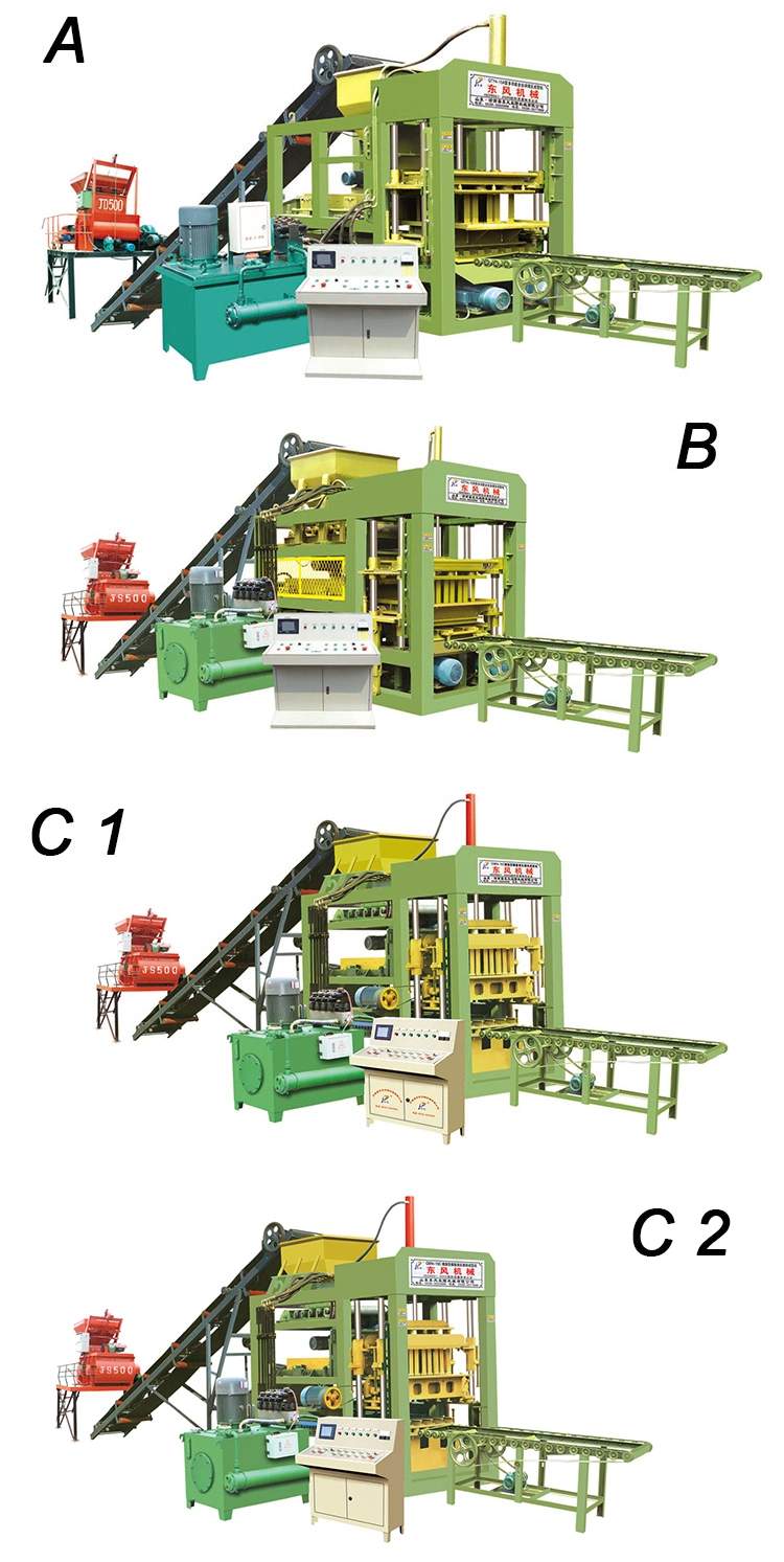 Concrete Cement Sand Hollow Block Making Machine, Paving Stone Brick Block Making Machine