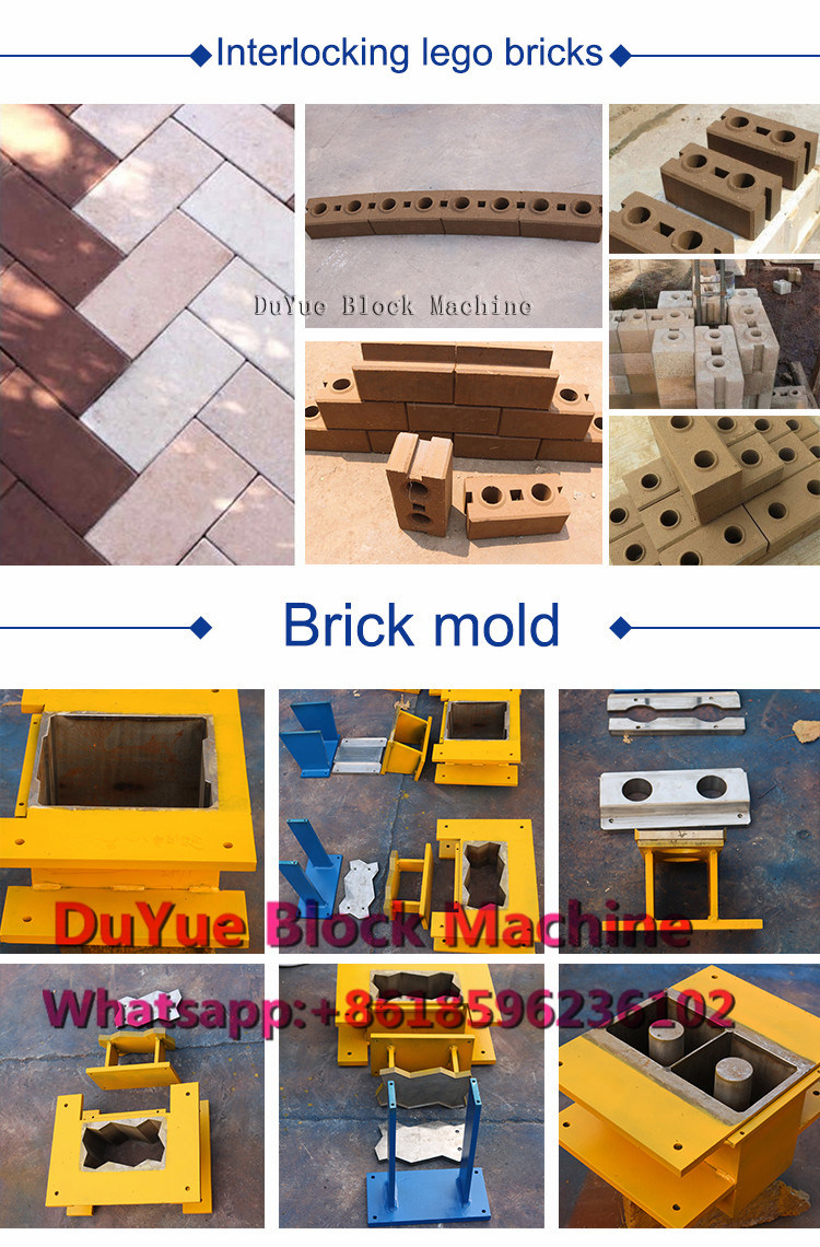 Hr2-10 Brick Machine Lego Harrypotter Brick Machine Automatic Operation Video Bengali Clay Brick Machine