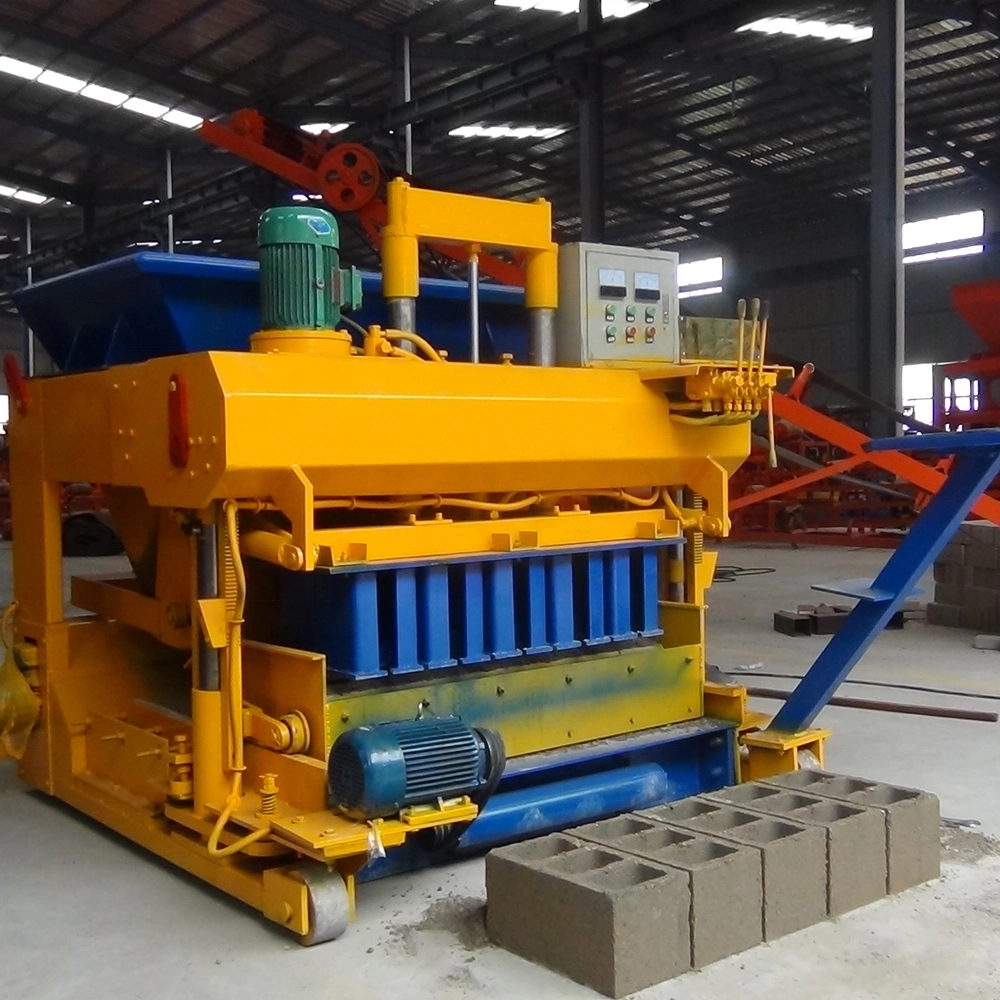 Small Block Machine Diesel Engine Mobile Hollow Block Machine