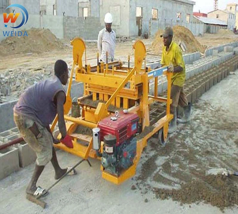 Diesel Engine Movable Block Production Machine Line to African Friends