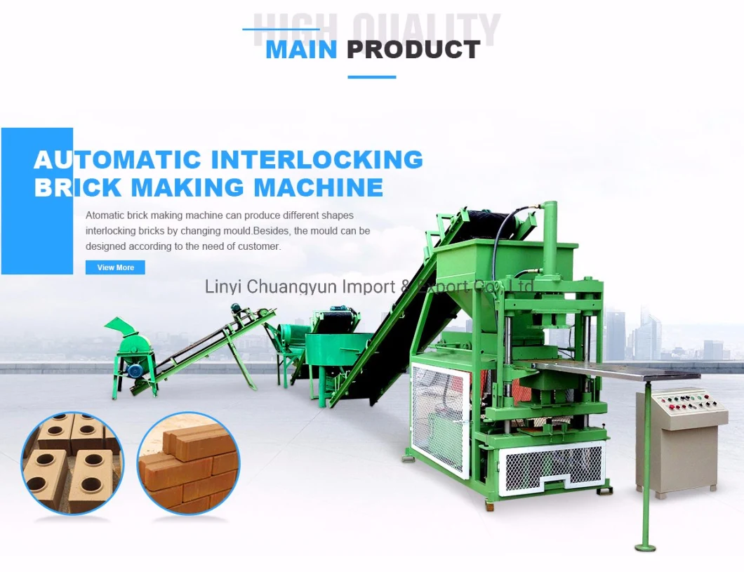 Cy2-10automatic Hydraform Brick Machine/Soil Earth Interlocking Brick/Paver Brick Making Machine