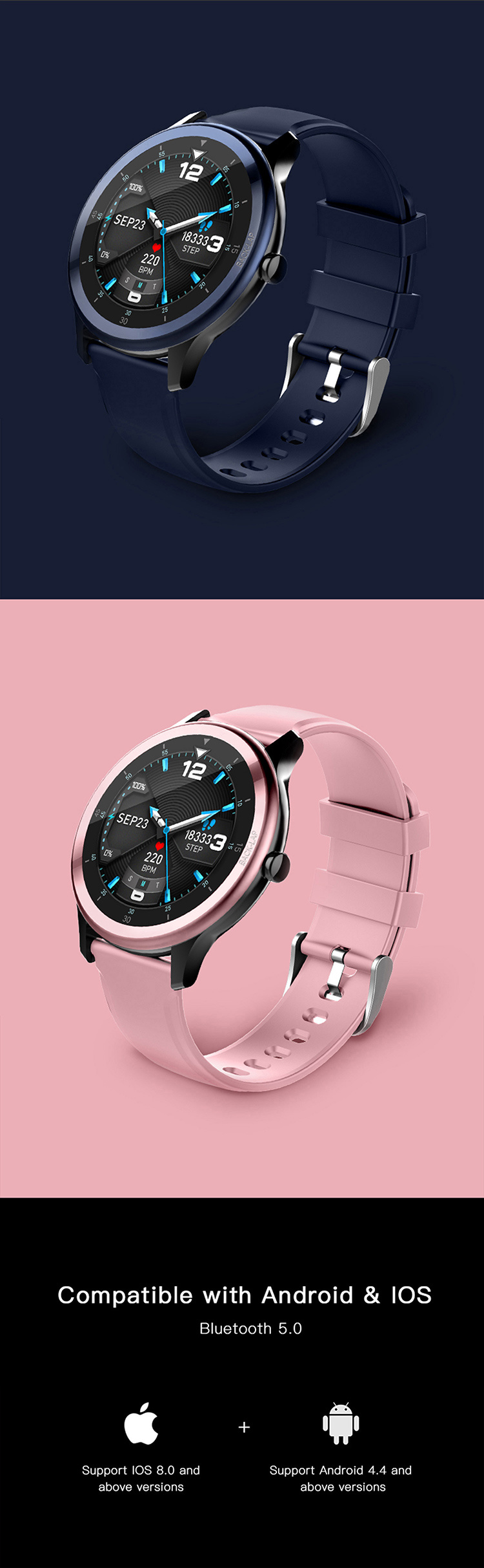 W58 PRO Iwo Wristband Thermometer Smart Watch Body Temperature Bracelet			 Smart Watch Emporio Armani Smart Watches Ethos Smart Watches for Android