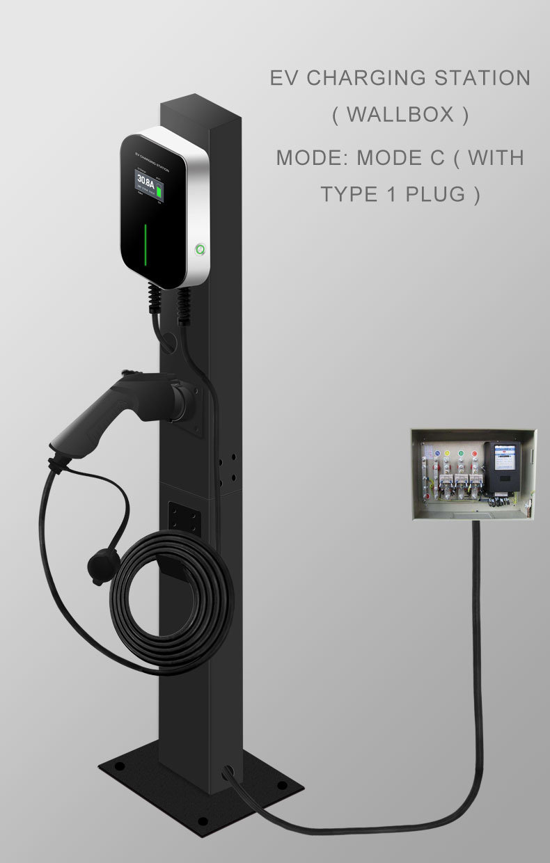 32A Electric Vehicle Charging Station with Type 2 Cable