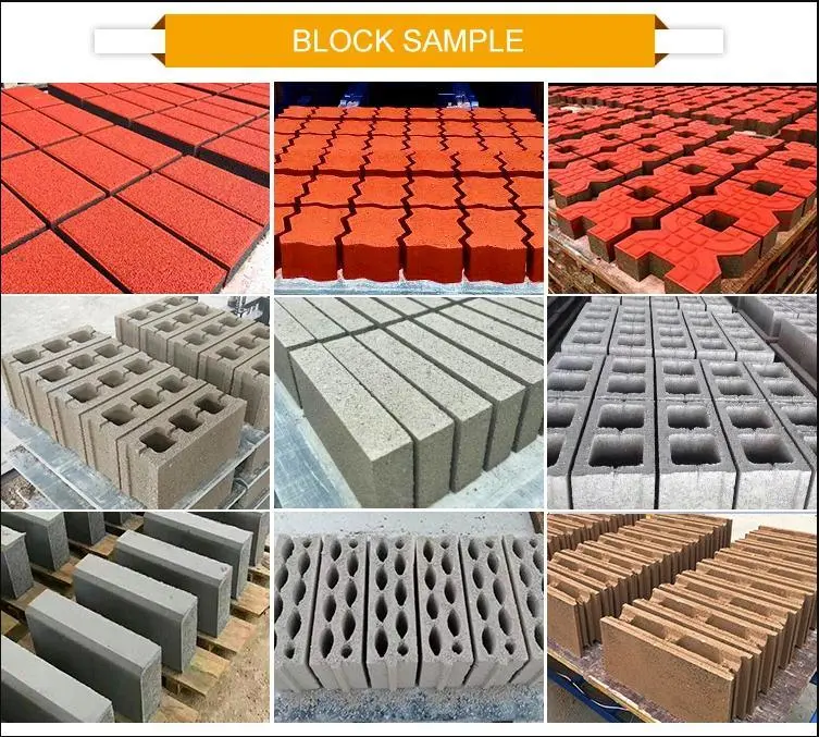 Movable Egg Laying Concrete Block Machine Qm6-20 Vibration 6PCS Mould Cement Bricks Machine