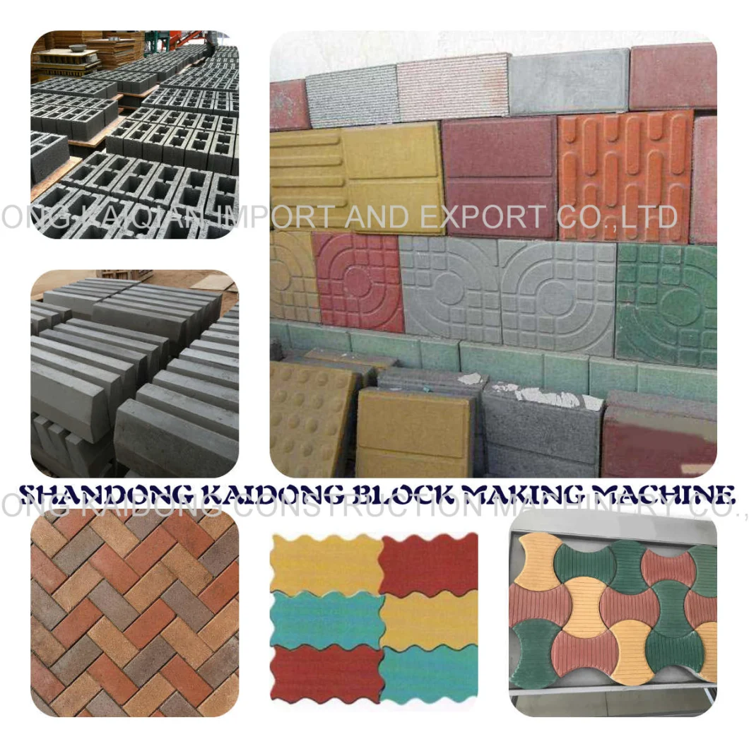 Full Automatic Concrete Hollow Block Making Machine Paving Slab Block Making Machine