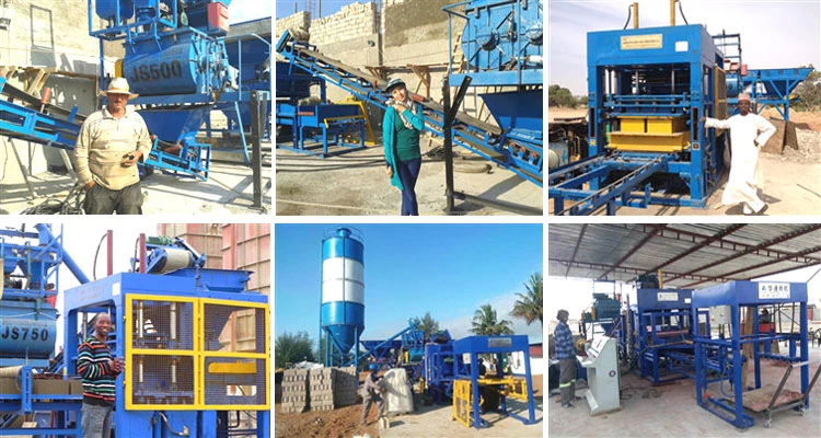 Small Block Machine Diesel Engine Mobile Hollow Block Machine