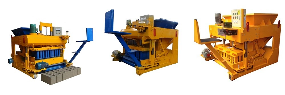 Qm6-20 Movable Concrete Cement Easy Operate Low Cost Home Use Hollow Solid Manual Brick Machine