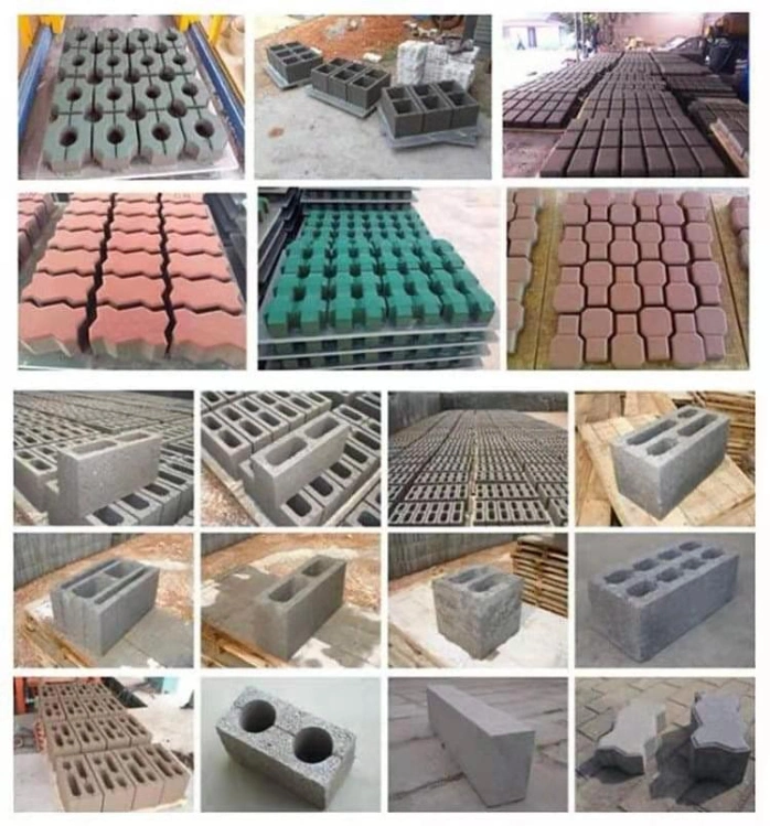 Cement Block Hollow Machine Qt4a-15 Block Moulding Machines