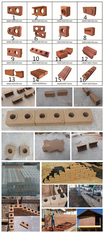 Hr1-30 Manual Clay Soil Brick Making Machine
