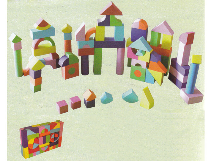 Creative Soft Bright Color EVA Foam Building Blocks for Children