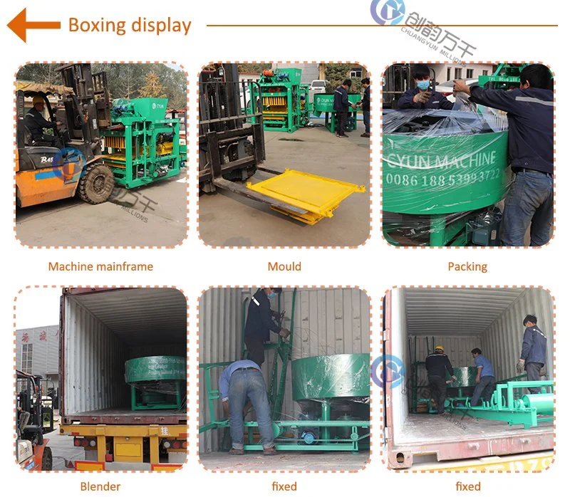 Qt 4-25 Semi Auto Block Making Machine Cement Solid Block Making Machine Building Block Making Machine