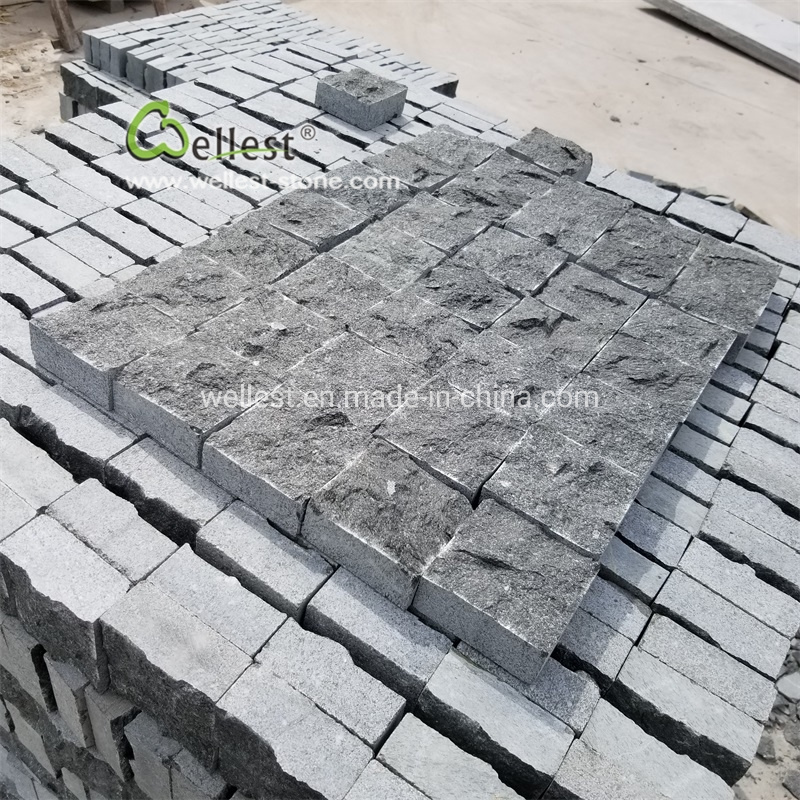 Dark Grey Granite Stone Blocks Pavers Setts Cobbles