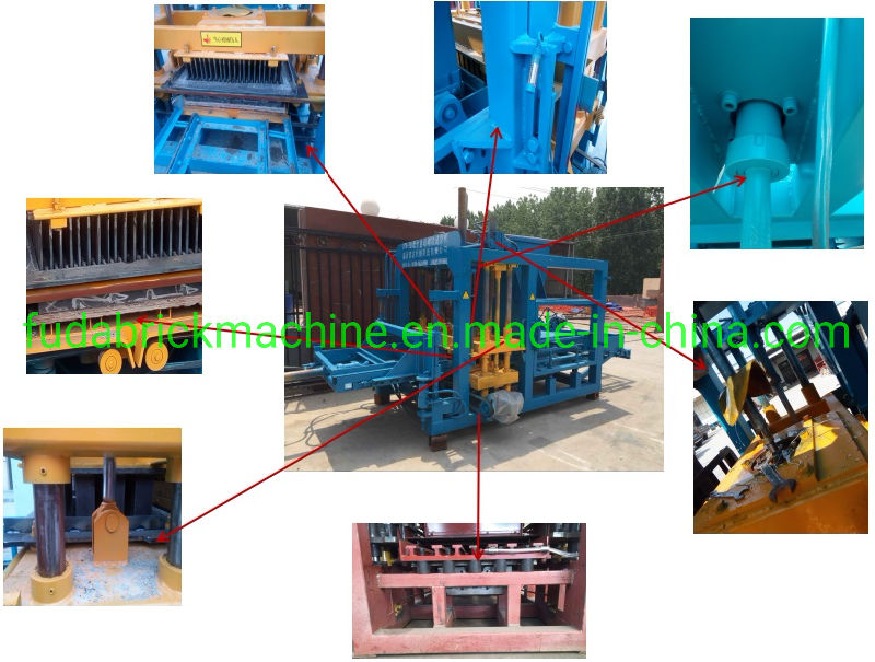 Factory Qt4-18 Hydraulic Concrete Block Machine Low Cost Block Brick Machine in Sri Lanka