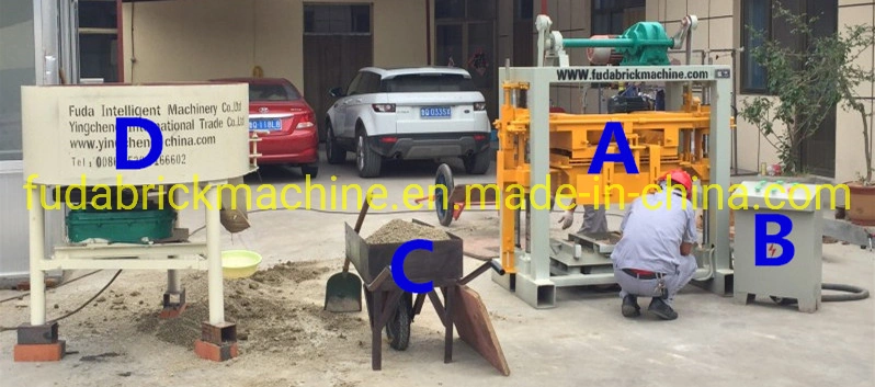 Cheap Qt40-2 Kenya Road Cerbstones Machine Paving Block Making Machine