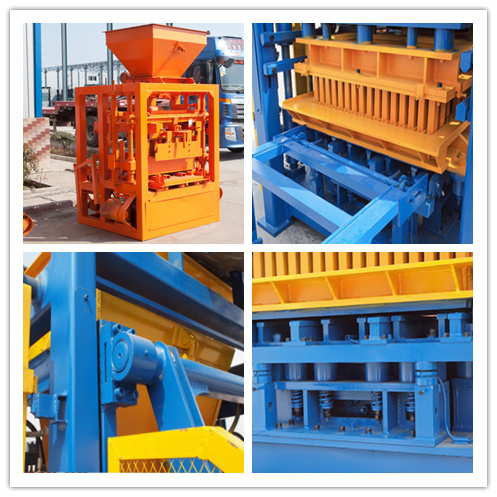 Qt4-24 Semiautomaitc Concrete Hollow/Solid Brick Making Machine and Paving Machine in Good Quality