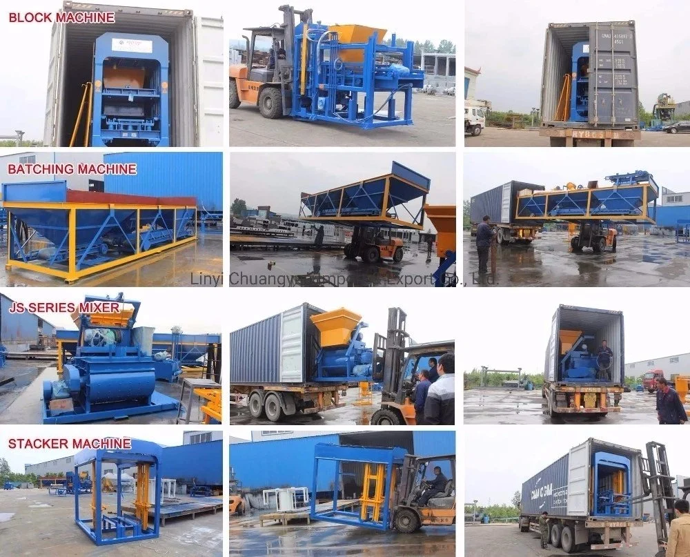 Qt4-15 Fully Automatic Brick Machine Hydraulic Concrete Cement Cinder Block Machine