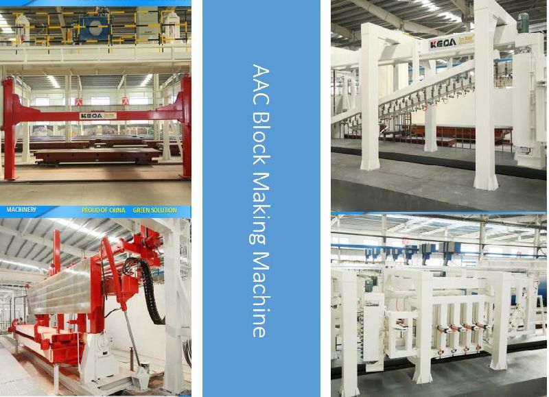 Full Automatic AAC Block and Panel Mixing Production Line, Keda AAC Plant