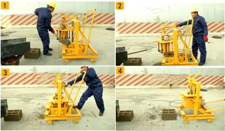 Qt40-3c Small Egg Laying Concrete Cement Fly Ash Easy Operate Hollow Solid Manual Block Machine