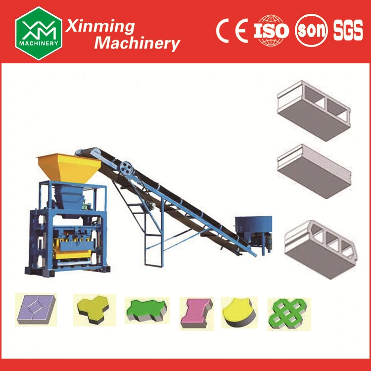 8.8kw Electric Hollow Solid Paving Block Machine Concrete Cement Brick Making Machine for Sale