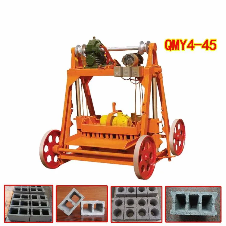 Semi Automatic Block Machinery Qmy4-45 Hollow Block Making Machine with Good Service
