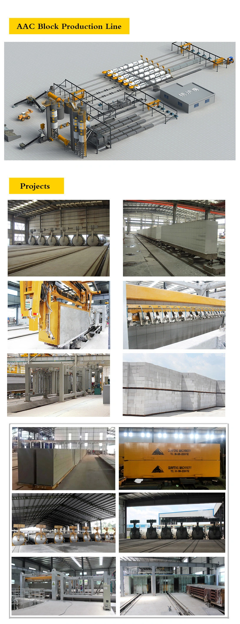 AAC-Block Production Line, Fly Ash Block