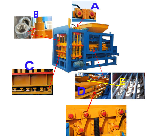 Qt4-15compressed Earth Blocks Machine / Auto Press Block Machine / Hydraulic Block Machine