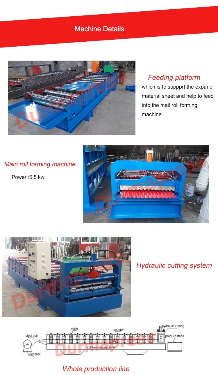 Building Machine for Roof Sheet Roll Forming Machine