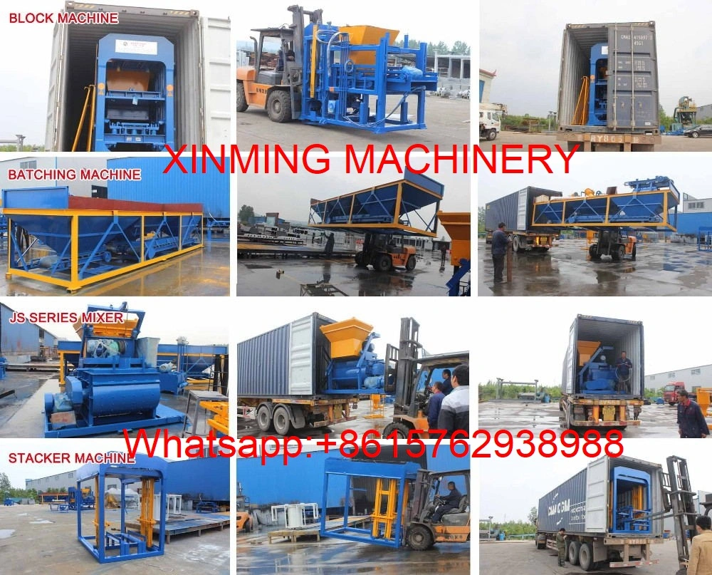 Qt6-15 Automatic Concrete Hollow Block Machine Cement Solid Brick Making Machine in Guangzhou