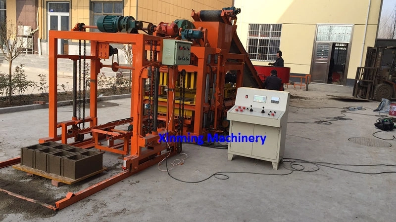 Qt4-25 Fully Automatic Cement Colorful Paver Brick Making Machine Hollow Block Making Machine for Sale