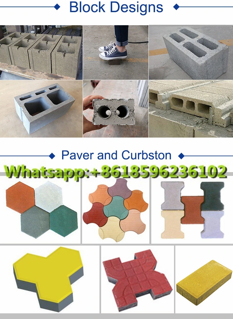 Qt6-15 Block Making and Interlock Making Machine, Cement Brick Moulding Machine, Paver Making Machine