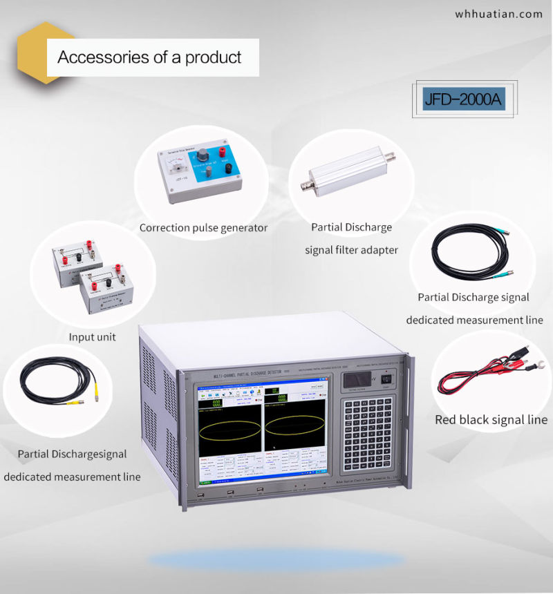 Jfd-2000A Automatic Calibration, Automatic Synchronization, Automatic Voltage Recording, Automatic Measurement, Storage and Playback Partial Discharge Meter