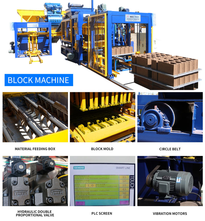 Full Automatic Hollow Concrete Block Brick Making Machine for Africa
