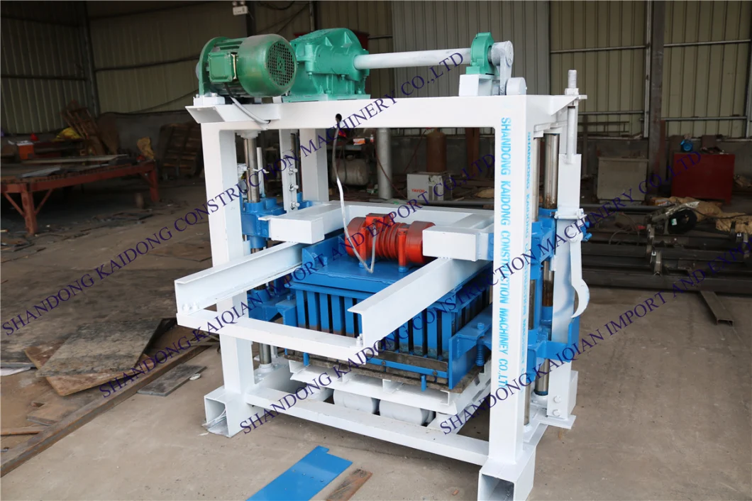 Qt40-1 Small Scale Hollow Cement Brick Machine Making Hollow Solid Paver Brick From China Supplier