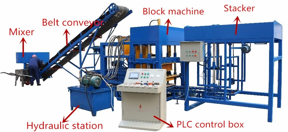 Hydraulic Brick Making Machine Qt4-15 Simple Block Making Machine Block Making Machinery