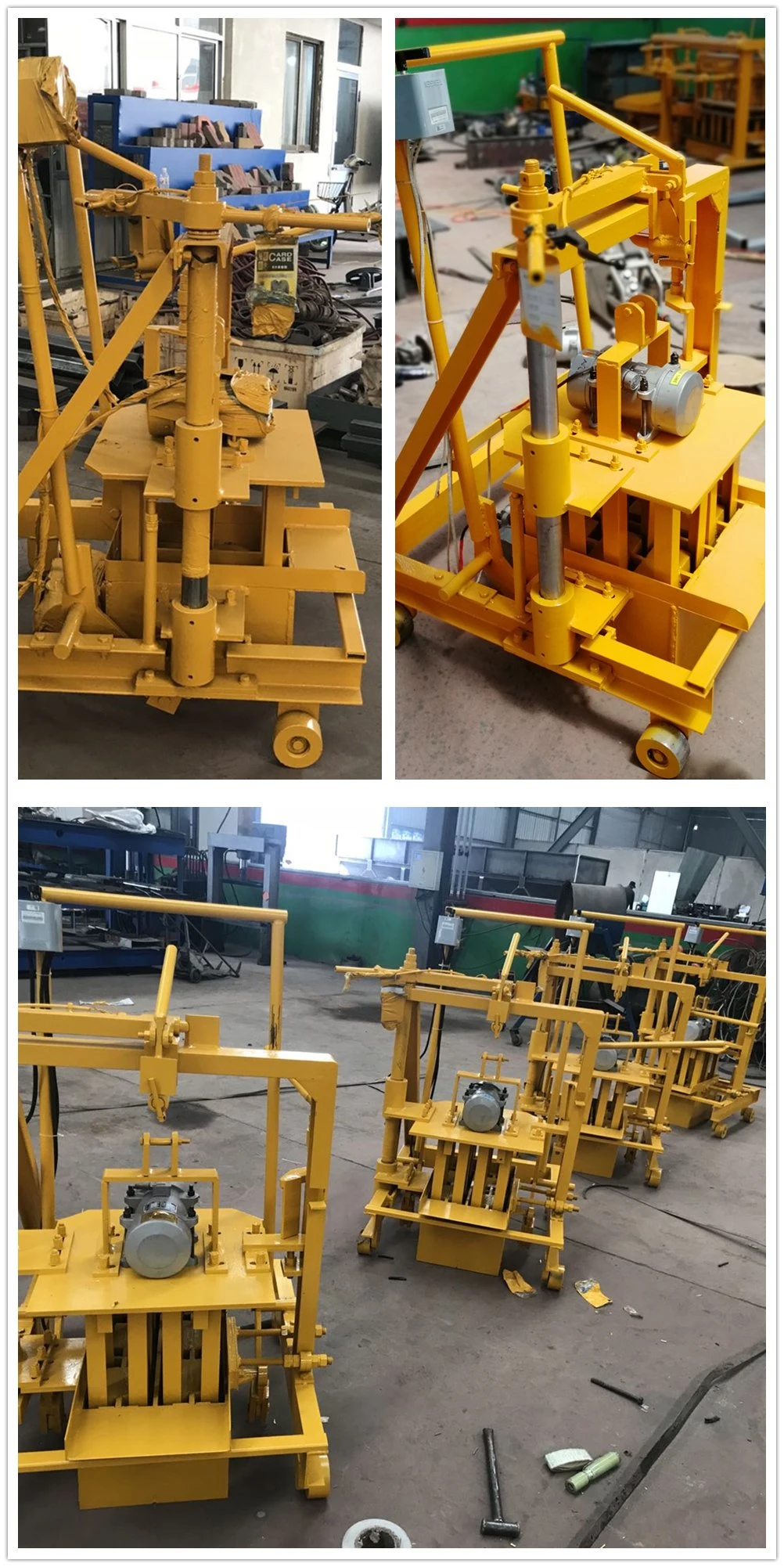 Qt40-3c Small Egg Laying Concrete Cement Fly Ash Easy Operate Hollow Solid Manual Block Machine