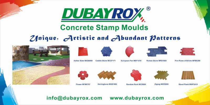Moule Beton Imprimerconcrete Polyurethane Stampemprinte Imprimersoft Rubber Concrete Imprint Moulds for Pavement Concrete Stamped